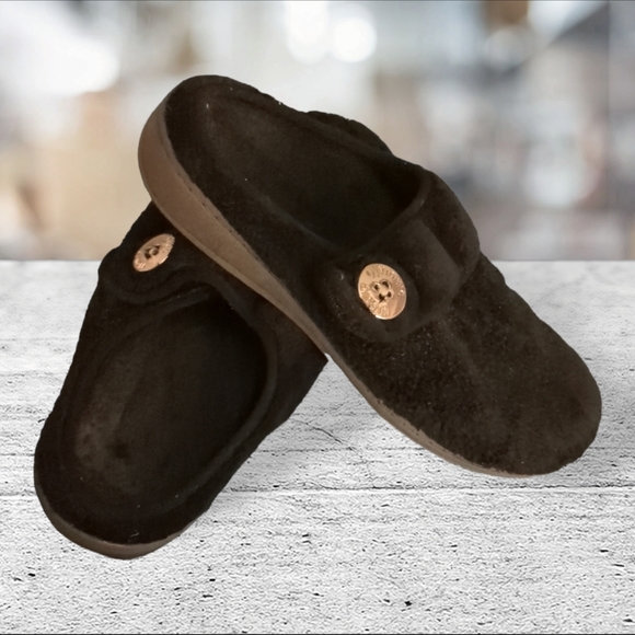 Vionic 361 Sadie style microfiber black mules size 8 - Picture 1 of 11